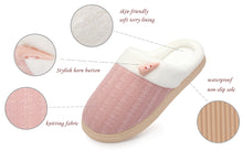 Load image into Gallery viewer, NineCiFun Slippers for Women Slip On Memory Foam Comfy House Shoes