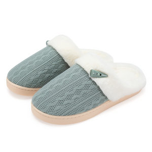 NineCiFun Fuzzy Slippers Womens Comfy Memory Foam House Slippers