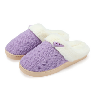 NineCiFun Fuzzy Slippers Womens Comfy Memory Foam House Slippers